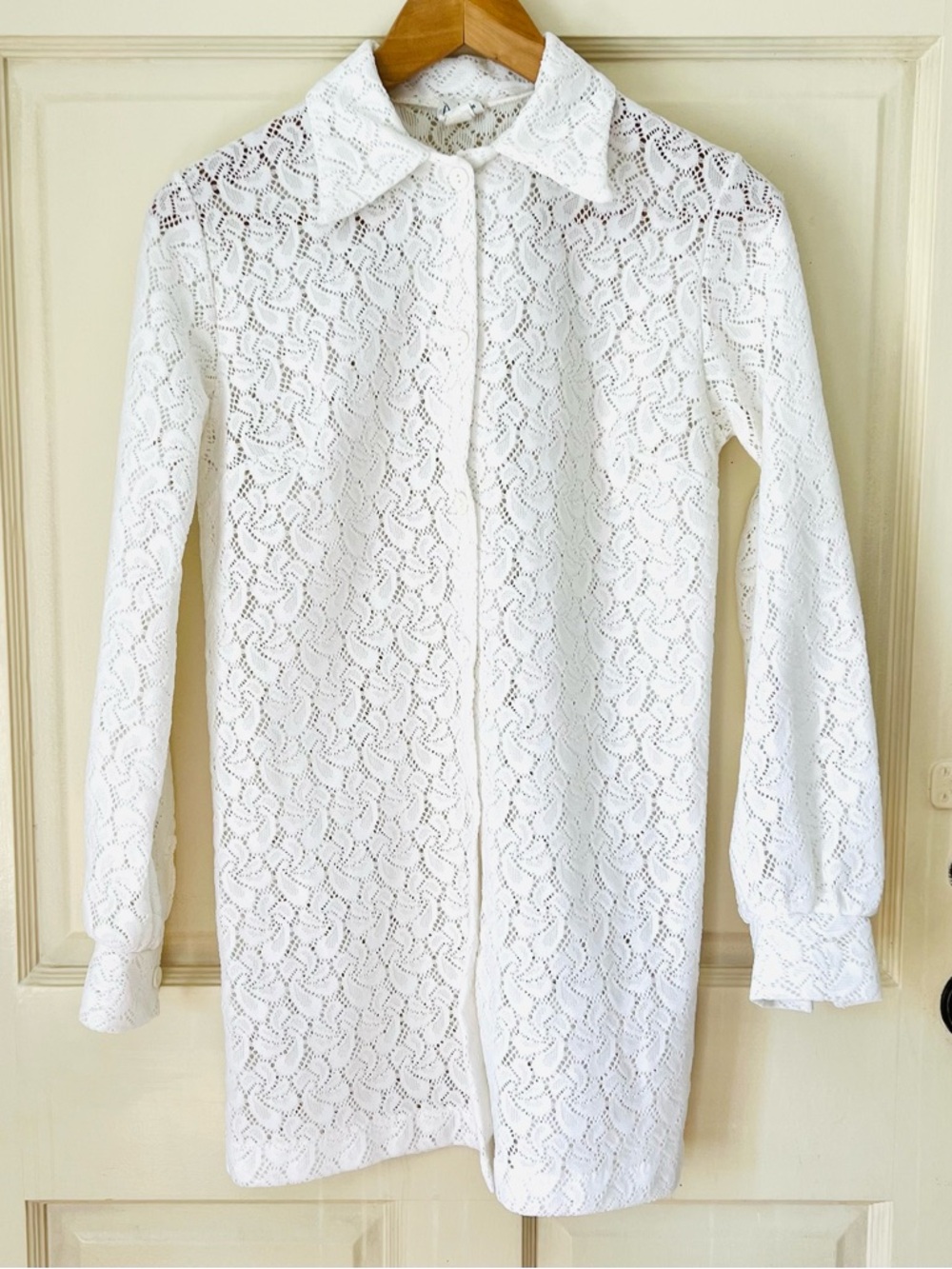 1970’s DeWeese Lace Blouse/Coverup.